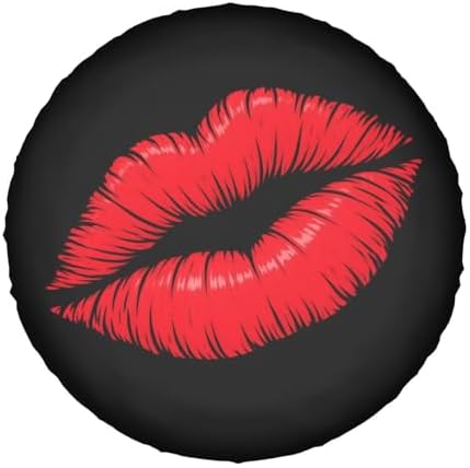 Spare Tire Cover，Kiss Me Print Camper Spare Tire Cover Waterproof Sun Protection - Image 2