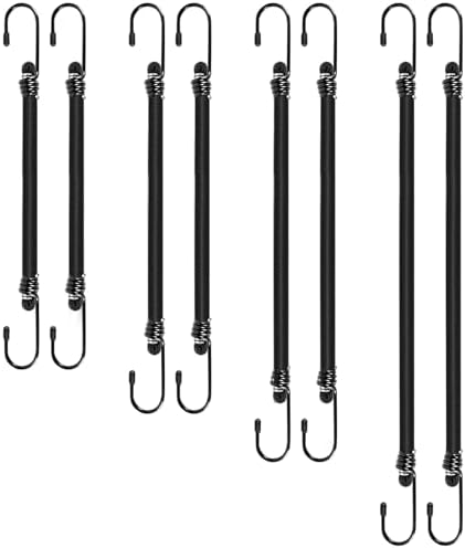Heavy Duty Bungee Cords with Hooks, 1/3Inch Thick, No Odour, Max Load 40kg by QGEIBBungeecordswithhooks