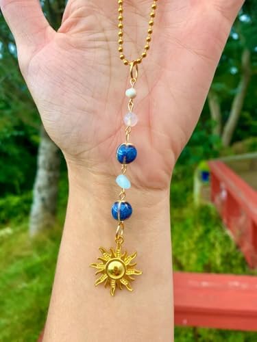 Sun Hanging Car Charm, Boho Crystals Decor - Image 5