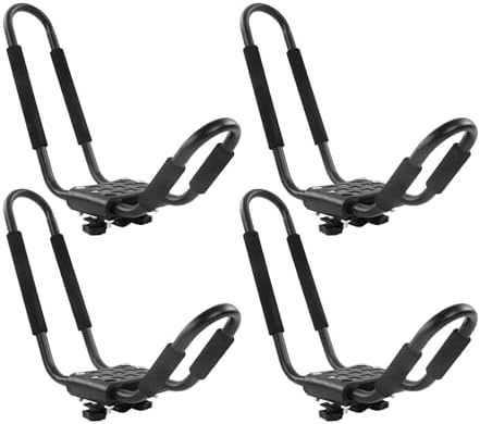 Kayak Roof Top Mount Rack Sturdy Alloy Steel 150LBS Load Holder - Image 4