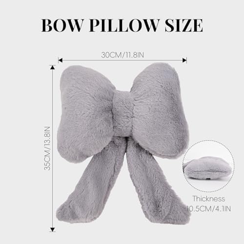 Bow Car Headrest Pillows Plush Car Neck Pillows - Image 2