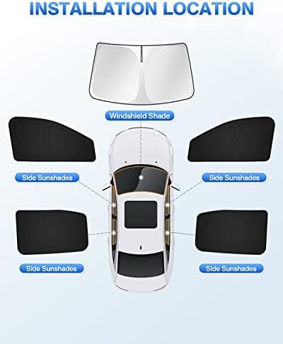 Canvcle Sunshades for 2019-2025 2026 Ford Ranger 4Door Windshield Sunshade Side - Image 6