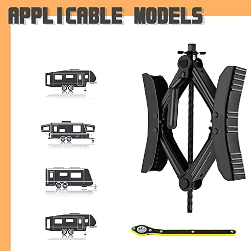Wankic Camper Wheel Chock X Shaped RV Chocks Stabilizer - Image 5