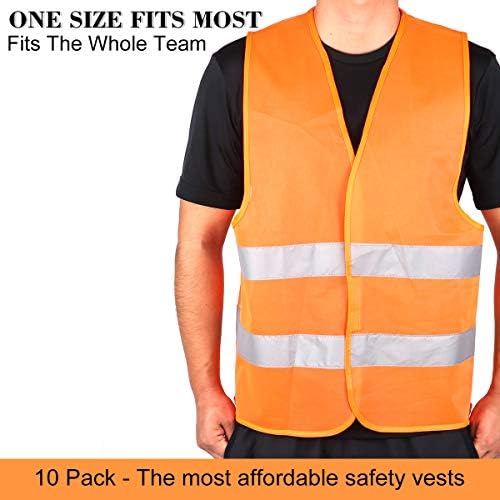 DUSKCOVE 10 Pack High Visibility Safety Vests - Image 4