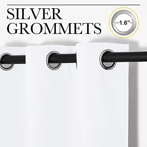 NICETOWN Pure White Blackout Curtains - Image 3