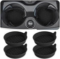 Zpana 4PCS 3.15 Inch Car Cup Holder Coasters Silicone Non-Slip Black by Zpana