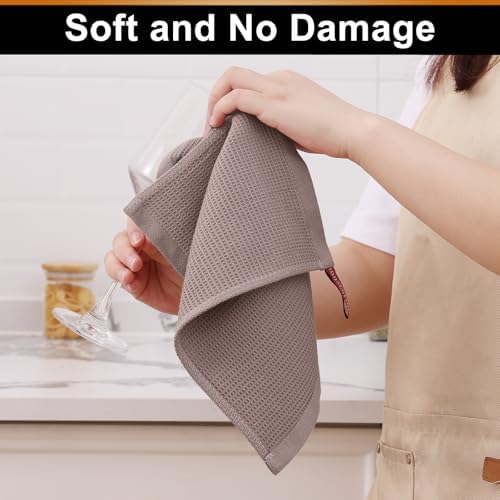 Homaxy 100% Cotton Waffle Weave Kitchen Towels, 6 Pack - Image 4