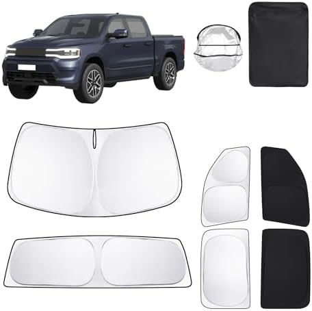 6PCS Car Window Shades for Dodge RAM 1500 Crew Cab 2019-2025 2026 Accessories by Unknown