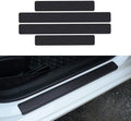 Car Door Sill Protector, 4D Carbon Fiber Flexible Flame Retardant PVC Rubber by Unknown