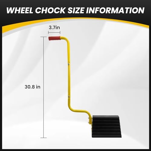 ROBLOCK 2 Pack Heavy Duty Rubber Wheel Chocks - Image 6
