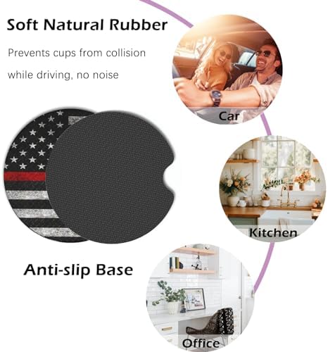 KARREAL 2 Pcs Car Cup Coasters - Image 5