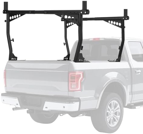 Adjustable Steel Truck Ladder Rack, 1000 Lbs Capacity, Pick-Up Truck Bed Ladder - Image 2