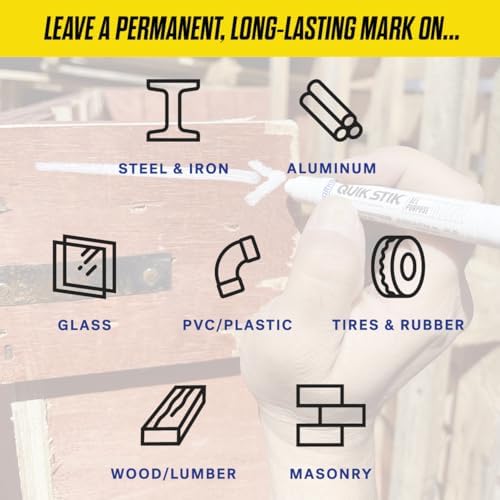 Markal 61051 Quik Stik Twist Long-Lasting Solid Paint Marker - Image 5