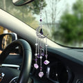 Car Rear View Mirror Accessories Cute Hanging Ornament, Unique Moon Boho by Pyotivol