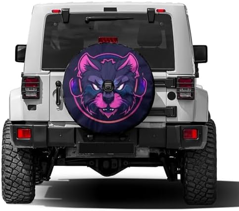 Cat Animal Esport Mascot Spare Tire Cover by Foruidea