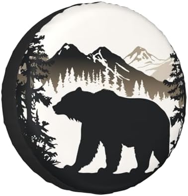 Bear and Mountain Spare Tire Cover Wheel Protectors by Ovitssrk
