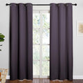 NICETOWN Blackout Curtains for Living Room 2 PCs 42" x 84" Greyish Purple by NICETOWN