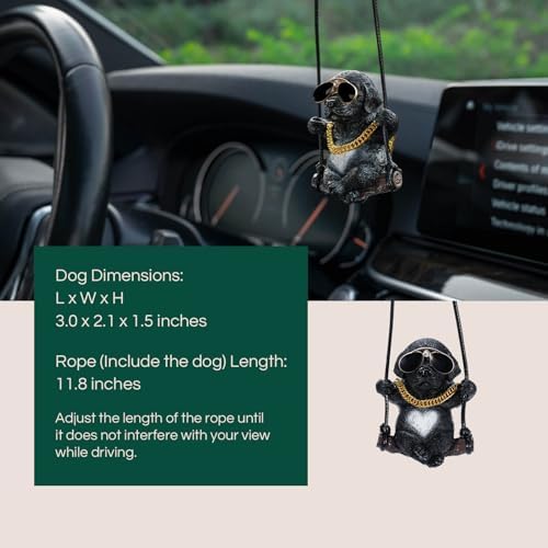 Floruit Labrador Retriever Car Mirror Hanging Accessories Cute Swinging Dog - Image 5