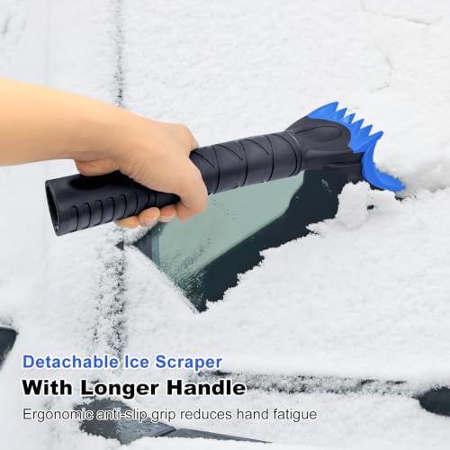 HEEYA 48 Inch Snow Brush with Squeegee and Ice Scraper - Image 6