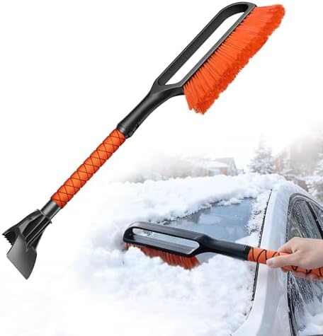 27" 2-in-1 Snow Brush and Ice Scrapers by Amadaw