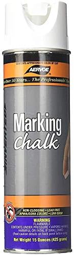 Aervoe 215 15 oz White Non-Clogging Temporary Upside-Down Marking Spray Chalk by Aervoe