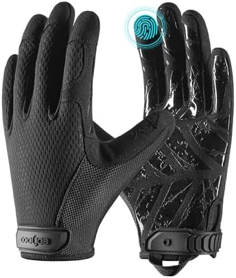 COOLJOB Mechanic Safety Work Gloves, Enhanced Anti-Slip Grip Tactical Gloves by COOLJOB