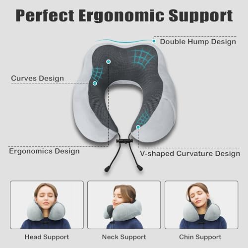 Travel Pillow, Memory Foam Neck Pillow - Image 4