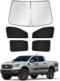 Canvcle Sunshades for 2019-2025 2026 Ford Ranger 4Door Windshield Sunshade Side by Canvcle