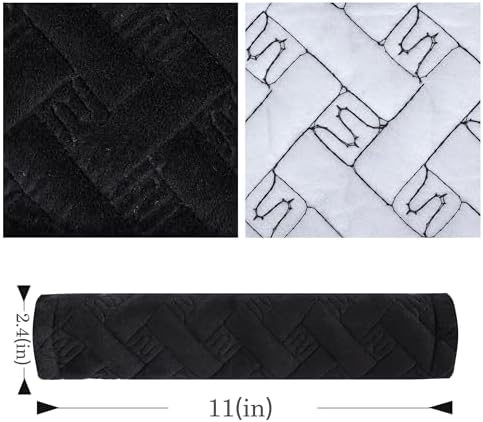 Amooca 2-Pack Braid Pattern Seat Belt Covers Shoulder Pads - Image 4