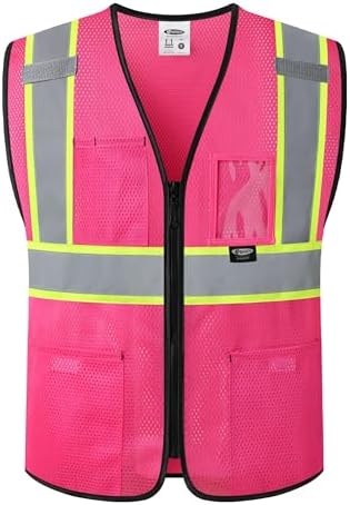 JKSafety Safety Vest for men women Hi Vis Vest by JKSafety