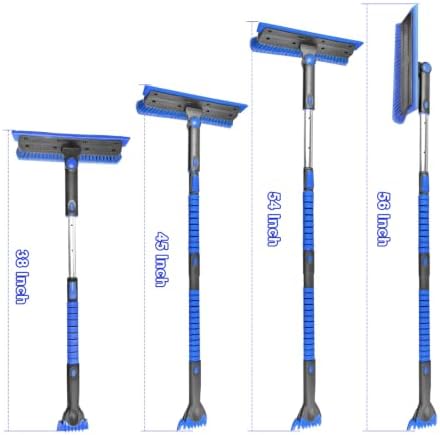 SEAAES 56 Inch Long Snow Brush Scraper and Snow Broom - Image 7