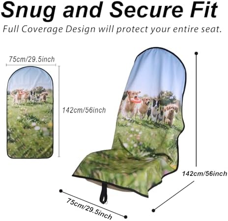 Car Seat Cover Protector Front Seats, - Image 3