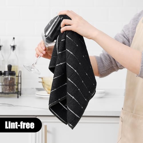Homaxy Microfiber Kitchen Towels and Dishcloths Sets, 16 Pack - Image 4