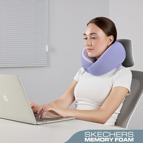 Skechers Memory Foam Neck Pillow, Comfortable & Breathable Travel Pillow - Image 4