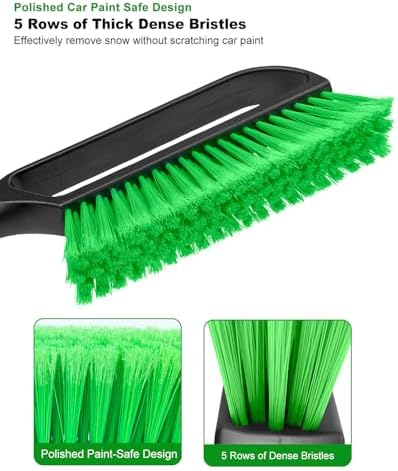 SEAAES 35.5 Inch Extendable Snow Brush, Windshield Snow Scraper - Image 3
