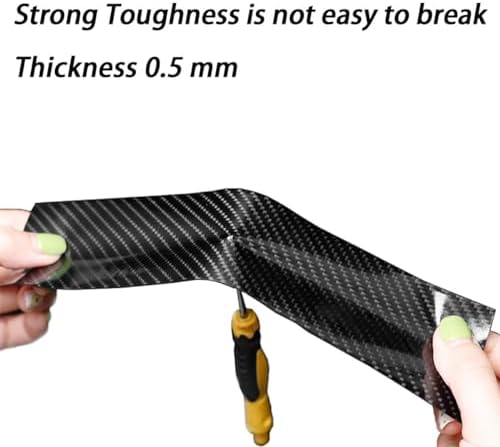 DGSL Car Door Edge Guards Door Sill Protector, 2.7In x 49Ft 5D Carbon Fiber Car - Image 3