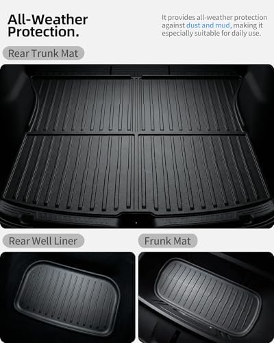 6Pcs Floor Mats & Cargo Liners for Tesla Model Y Juniper 2026 - Image 4