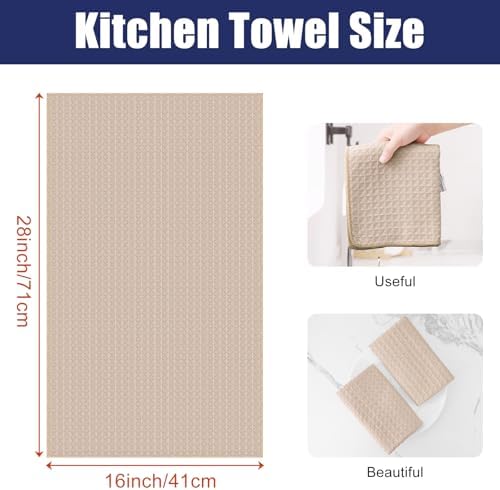 Homaxy Microfiber Waffle Weave Kitchen Towels, 8 Pack - Image 2