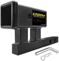KAIRAY 1-1/4 inch to 2 inch Hitch Adapter Trailer Hitch Extension Riser by KAIRAY