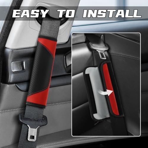 2PCS Car Seat Belt Cover Pads, Seatbelt Shoulder Cushion - Image 4