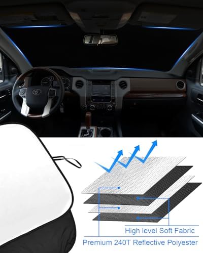 Foldable Front Windshield Sunshade fit - Image 5
