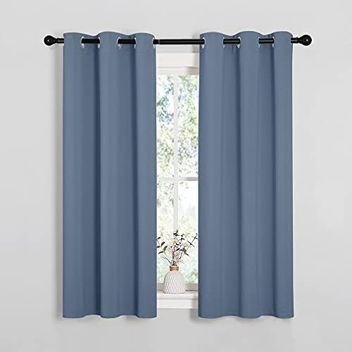 NICETOWN Kitchen Curtains, Stone Blue by NICETOWN