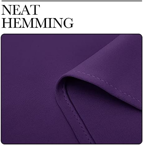 NICETOWN Royal Purple Blackout Curtains 48 inches Length - Image 6