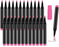 24 PCS Pink Liquid Chalk Markers Wet or Dry Erase Fine Tip Neon Pens by Unknown