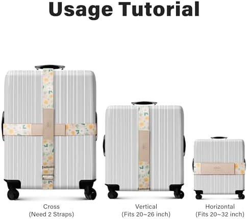 Luggage Straps for Suitcases, Adjustable Luggage Elastic Belt, Travel - Image 3