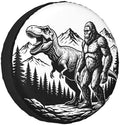 Dinosaur Forest Spare Tire Cover SUV Trailer Truck RV 17 Inch by FATTTYCY