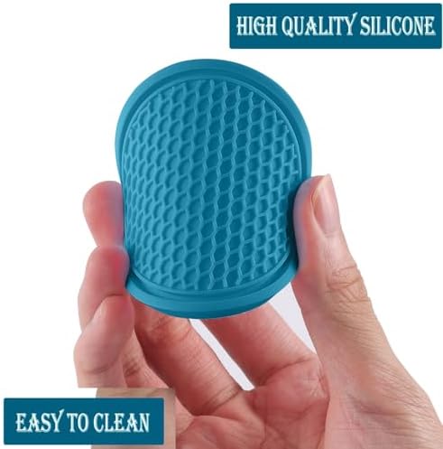 SINGARO Car Cup Coaster, Car Interior Accessories, Light Blue - Image 5