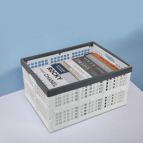 Teyyvn 3-Pack 30 L Plastic Stackable Collapsible Storage Crates - Image 5