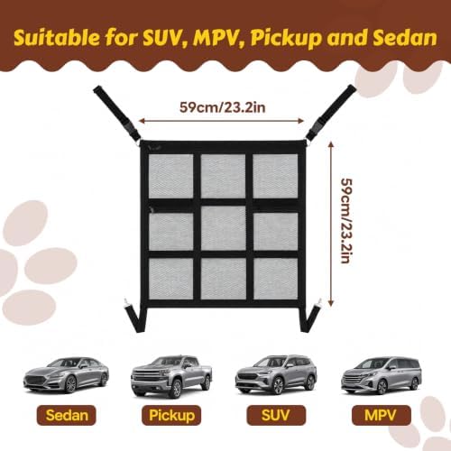 Dog Car Barrier Divider Net - Image 2