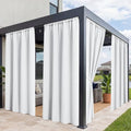 Patio Curtains Outdoor Waterproof, 4 Panels, Rod Pocket Sunshades by RichSets